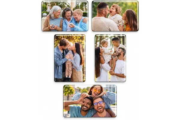 Imanes para Nevera Personalizados Rectangulares Flexibles | Pack de 5 y 9 Unidades | Imán de Fotos con tu Imagen para Regalo y Decoración (Rectangular)