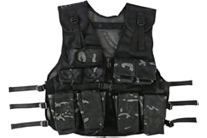 Kombat UK Gilet d'assaut pour enfant, BTP, noir, taille unique