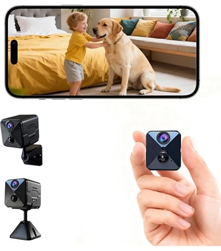 WIWACAM Mini Telecamera Wi-Fi 4K Per Nido MW5 - Visione Notturna, Rilevamento Movimento, Batteria, Slot SD