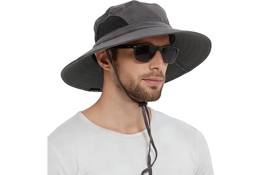 EINSKEY Wide Brim Sun Hat, UPF 50+ UV Protection Waterproof Packable Bucket Hat for Men & Women, Fishing Hiking Beach Garden