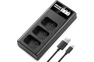 NP-FW50 Ładowarka, ENEGON NP-FW50 potrójna ładowarka do NP-FW50 bateria kompatybilna z Sony Alpha 7 A7, A7II, A7RII, A7SII, A7S, A7S2, A7R, A7R2, A33, A35, A55, A6500, A6400, A63000, A60000 A5100