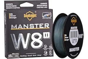 SeaKnight W8 II 8 Brins Tresse de Pêche à la Carpe tressée à 150M/300M/500M de Long coulée multifilaments d'eau salée Fil de Peche en mer 15-100LB