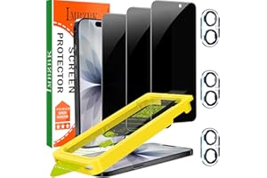 IMBZBK für iPhone 17 für Panzerglas Sichtschutz, Auto-Installation, mit Kameraschutz, Anti Spy 9H+ Härte Privacy Schutzfolie, Militärstandard Schutz Folie, Anti-Kratzer, 3+3 Stück