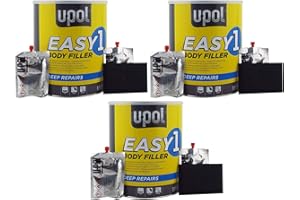 U-Pol 3 x Easy One Car Body Filler 3.5L 3.5 Litre UPol Easysand Polyester Bodyfiller Steel & GRP Surfaces Pack of 3 Cans
