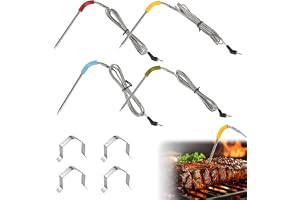 4 st ersattningssonder för grilltermometer för Weber iGrill 2/3, iGrill Mini