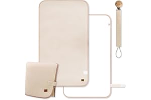 NUSBILA Cambiador bebe portatil plegable incluye chupetero a juego - Cambiador bebé portátil impermeable con cadena chupete a juego - Regalos originales para bebes recien nacidos