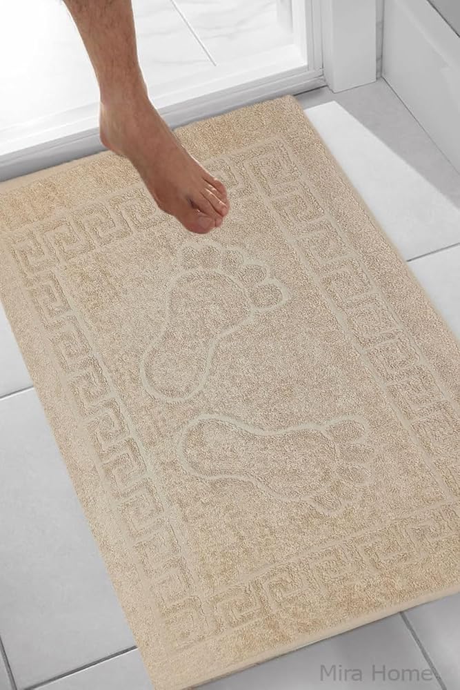 2 li Banyo Ayak Havlusu Renkli 50X70 Cm Menom