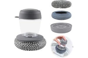 HHBDY Spazzola Piatti Spazzola da Cucina con Supporto per Pentola Spazzola Multifunzione Spazzola Lavapiatti Spazzola per Piatti per la Pulizia di Stoviglie,Pentole,Padelle e Lavelli