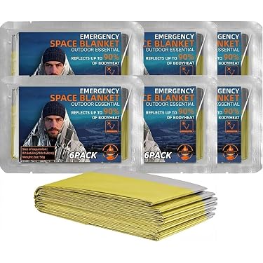 Lot De 4 Couvertures De Survie Réutilisables - Polyéthylène, 130x210 Cm, Vert, Pour Camping Et Urgence