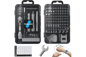 FANACAN 160in1 Precision Screwdriver Set, Magnetic Small Screwdriver Set, Electronic Repair Tool Kit, Compatible with iPhone, MacBook, Laptop, PC, Tablet, Phone, Computer, PS4, PS5, Switch (Grey)