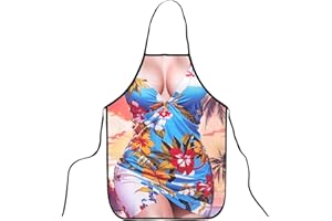 COSYSPARKS Funny Apron for Women,Sexy Funny Novelty Kitchen Apron Novelty Kitchen Cooking Aprons BBQ Party Adult Aprons for Women Gift