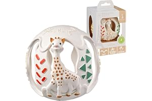 Sophie la Girafe Balle de Dentition Sensorielle - Jouet en Caoutchouc Naturel - Éveil Tactile et Soulagement des Gencives - Sans BPA - Dès 3 Mois