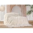 Wohnen & Accessoires GmbH & Co. KG Elegante sprei Fleur bedsprei 100% katoen 180x260 tot 260x300cm - unit sofa - rankenpatroon - versch. kleuren of kussens (ivoor, 240 x 260 cm
