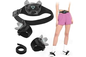 PARK SUNG Vive Tracker Belt Vive Tracker Straps for or HTC Vive System Tracker Pucks,1TrackBelt 2 TrackStraps 1 Ankle Strap, Full Body Tracking,Adjustable,Structure and Material Upgrade