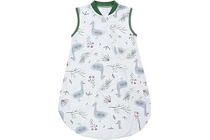 amo nenes Gigoteuse d'été pour bébé 68-78cm, Sac de Couchage de 100% Coton pour Nouveau-né Garçons Filles 0-18 Mois, Respirant Lavable Couverture Portable sans Manches, Super Doux et Confortable
