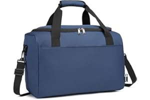 Kono 20L bagaż podręczny, kabinowy torba podróżna z paskiem na ramię, 40x20x25（Granatowy）