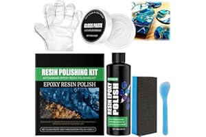 OKMINI Epoxy Resin Polishing Kit,Resin Polishing Compound,E/poxy R/esin Scratch Remover,Scratching Set Epoxy R/esin Compatible with Glass,Plastic,Effective E/poxy R/esin Restorer Kit for Surfaces,Sanding