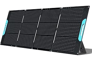 Eco Play Solar Panel, Portable Solar Panel Kit for Power Station, Foldable Monocrystalline Solar Cell Solar Charger for Outdoor Camping Phones Off-Grid Home (PV200)