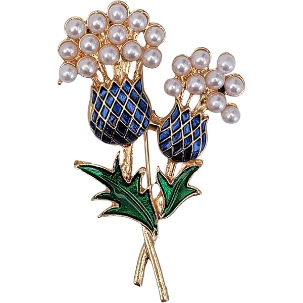 Scottish Thistle Pewter Badge Pin – Scotland Souvenir, Lapel Brooch For Hat Or Coat