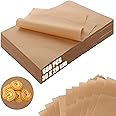 MUXHEL 500PCS 30x20cm Baking Paper Sheets Non-Stick Unbleached Parchment Paper for Baking Waterproof Baking Paper for Bread Meat Baking Cookies Rosating