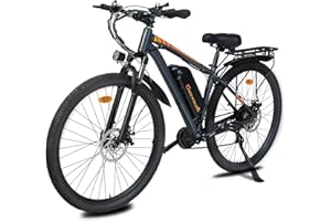 TIGUOWISH C29 Vélo Électrique Adulte,Batterie Amovible 48V 18.6Ah,Moteur Tout-Terrain,VTT 21 Vitesses,Freins à Disques Sécurisés,Écran LCD Intelligent,Éclairage LED Haute Luminosité.