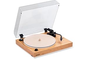Fluance RT85 Reference High Fidelity Vinyl Turntable Record Player with Ortofon 2M Blue Cartridge, Acrylic Platter, Speed Control Motor, High Mass MDF Wood Plinth, Vibration Isolation Feet - Bamboo