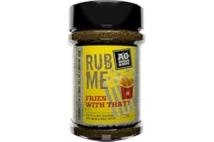 Angus & Oink | Fries With That? Seasoning | Savoury Garlic Butter & Bacon Flavours | Perfect for Fries, Wedges, Nachos, and More | Your Ultimate Snack Seasoning | 225g