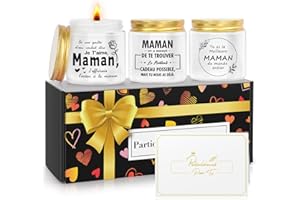 COSTRADE Idée Cadeau Anniversaire pour Maman Fête des Mères Noel Personnalisé, Cadeau Anniversaire Maman, Idee Cadeau Noel Jeune Bougie Maman Anniversaire, Cadeaux Fête des Mères pour Maman Noel