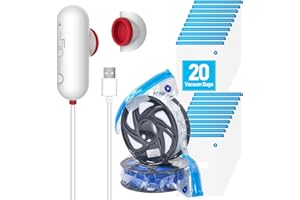Vacbird Accesorios para impresora 3D, kit de actualización de vacío, 20 bolsas de vacío de filamento 3D con bomba USB (30 x 34 cm), reutilizables, para impresora 3D, almacenamiento de filamentos de