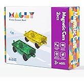 Magly Magnetic Cars Manyetik Ara&ccedil; Oyun Seti - &Ccedil;ocuklar İ&ccedil;in Manyetik Yapı Blokları Araba Eklentisi