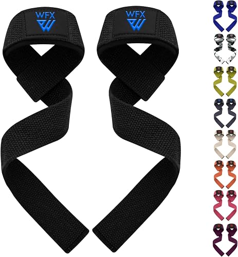 WFX - Correas de Levantamiento de Pesas Acolchadas de Neopreno para Gimnasio, Entrenamiento Cruzado, Correas de Levantamiento