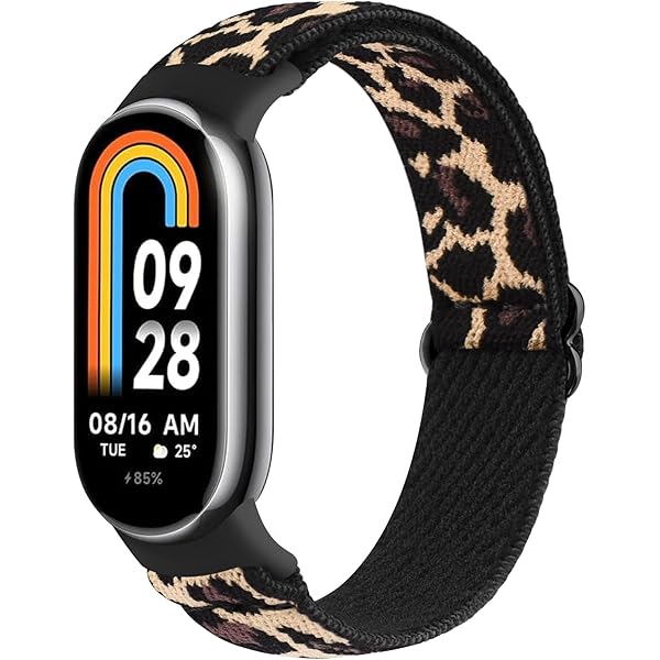 Astorgos 3 Pack Bracelet Élastique En Nylon Pour Xiaomi Mi Band 9/Mi Band 8, Extensible En Tissu De Sport De Remplacement Pour Femme Homme - Noir Gris Bleu