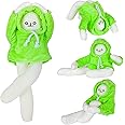 Mofusand Plush Banana Man Toy, 16inch Weird Banana Man Doll with Magnet, Funny Poseable Decompression Toy Stuffed Animals Doll Gifts for Boys Girls Birthday Party Christmas (Green)
