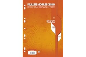 Calligraphe Clairefontaine calligraphe 7000 7100 C pacchetto di 100 pagine Fogli Mobili perforate sotto Pellicola 120 g A4 bianco