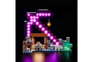 BRICKBLING Kit d'éclairage LED compatible avec Lego The Pickaxe Mine 21277 (pas de modèle), kit d'éclairage décoratif compatible avec Lego The Pickaxe Mine Jouets créatifs