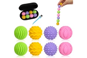 8 stycken magnetkulor Fidget-leksaker, silikon sensoriska leksaker anti-stress