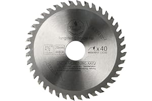 DONKEN 115mm Circular Saw Blade Wood Cutting Disc 40T Alloy Steel Professional Carbide Saw Blade for Woodworking Angle Grinder (1 Pack)