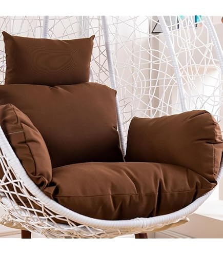 Solo fodera per cuscino Papasan, fodere per cuscini per sedie Papasan per esterni ed interni Fodera impermeabile Papasan per cuscini con cerniera e lacci, lavabili in lavatrice 100cm/39in white