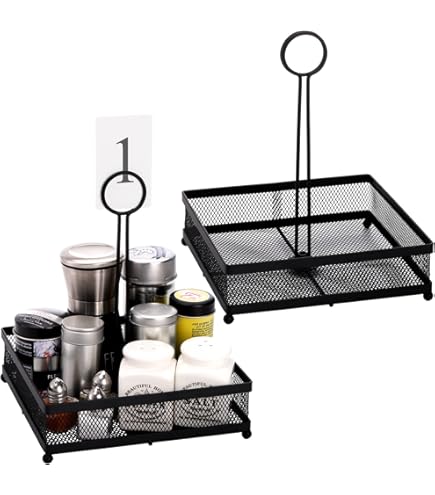 Large Wooden Condiment Box With Divider - View #2