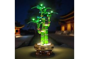 LocoLee Led Light Set Compatible with Lego Lucky Bamboo Led Decoration Lighting Kit Compatible with Lego 10344 Building Blocks Model,Only Lights Set,No Model