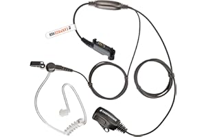 EARPIECE HUB Hytera HYT PD600 PD602 PD605 PD662 PD665 PD680 PD682 PD685 X1e X1p Covert Acoustic Tube Earpiece with lapel PTT Microphone Two Way Radio