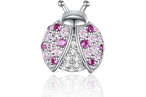 H.ZHENYUE Jewelry Best Mom Heart Beads fit Bracelet Necklace for Woman Girls,925 Sterling Silver Pendant Beads with Cubic Zirconia,Happy Birthday Christmas Halloween Valentine's Day Gifts