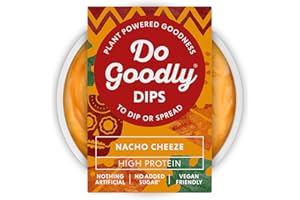 Do Goodly Dips Nacho Cheeze - 6 x 150g Dips - Plant Based, Nothing Artificial & No Added Sugar. Dairy & Gluten Free - Only 51 Calories Per Serving