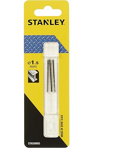 Punta Trapano HSS-R Stanley STA50095-QZ Per Metallo - &Oslash; 9 Mm, Lunghezza 8.1 Cm