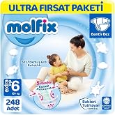 Molfix Bebek Bezi 6 Beden Ultra Fırsat Paketi 62x4 248 Adet