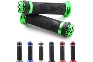 AREA LONGBOARD Puños de manillar compatible con Kawasaki Versys-X 300, Urban J300, J125, J300i (RS1/verde)