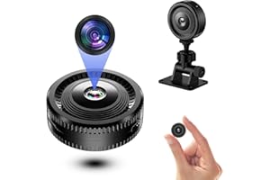 FJXMZQ Camera Espion, UHD 4K Camera Espion sans Fil pour Intérieur/Extérieur, Vision Nocturne et Détection de Mouvement, Enregistrement à Distance, Mini Caméra Espion pour la Surveillance Domestique