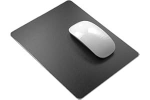 VAYDEER Hard Resin Mauspad Mauspad aus Harz Mousepad doppelseitig verfügbares Design, Hartes Mouse Pad Mat Padwasserdicht für Spiele und Büro - Klein, Schwarz