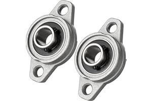 KCNOFNC - Lot de 2 roulements à billes - Diamètre intérieur : 12 mm - Boîtier à bride à roulement à billes - Roulement à billes - Boîtier de roulement