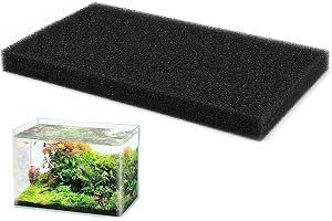 RowGlow Filtermatta Akvariefilter Svamp Filterskum 300 X 210 X 20 Mm, Filtersvamp För Tillskärning 20 Ppi För Akvarier Och Da
